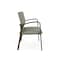 Lesro Newport 2 Seat Tandem Seating Metal Frame No Center Arms, Bronze, OH Eucalyptus Upholstery NP1501 - alternate 3